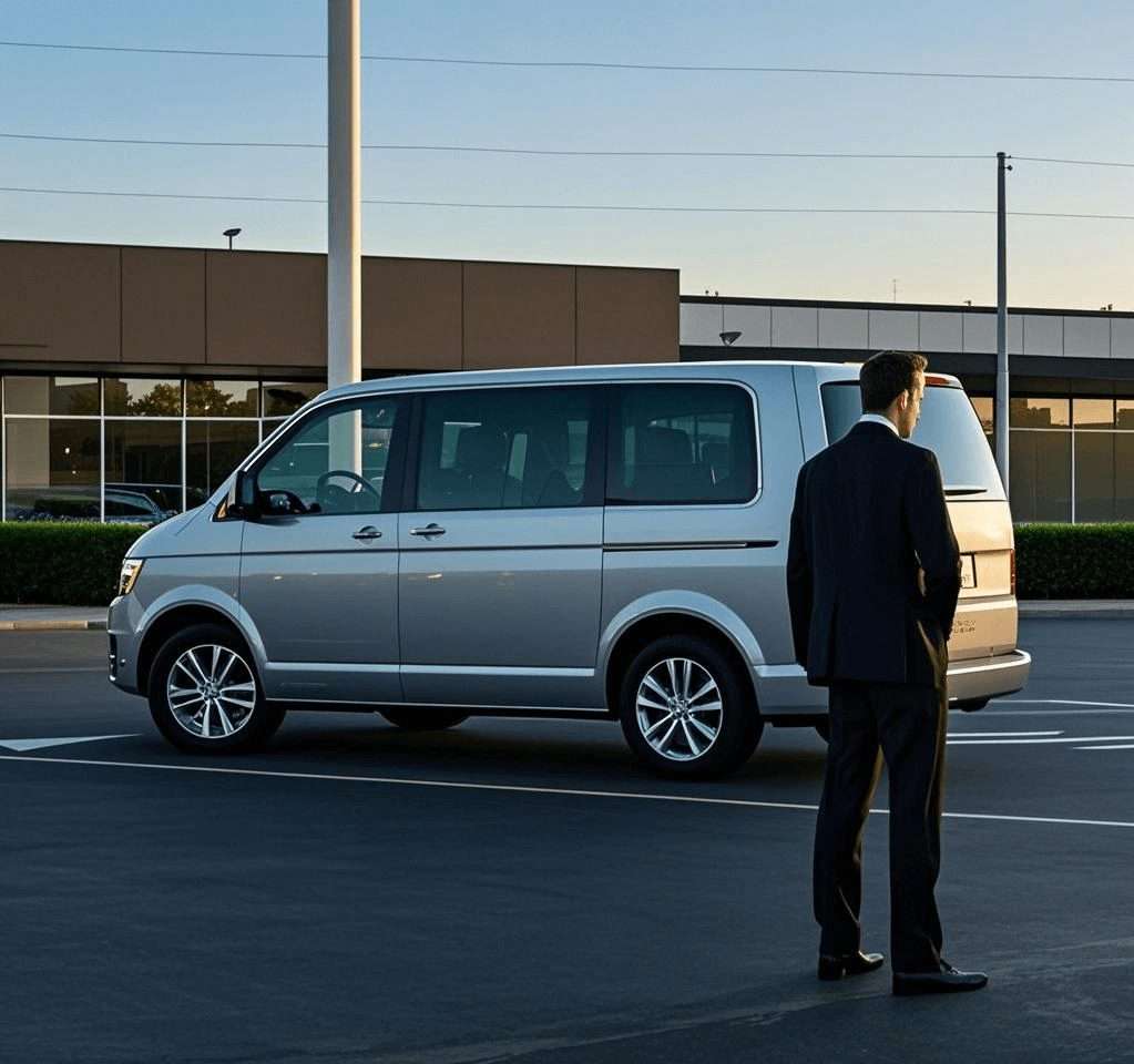 Silver van at Staten Island car dealerships, ideal auto sales location