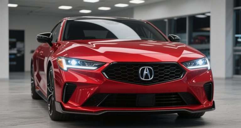 Red car at Staten Island car dealerships, Ideal Auto Sales Staten Island