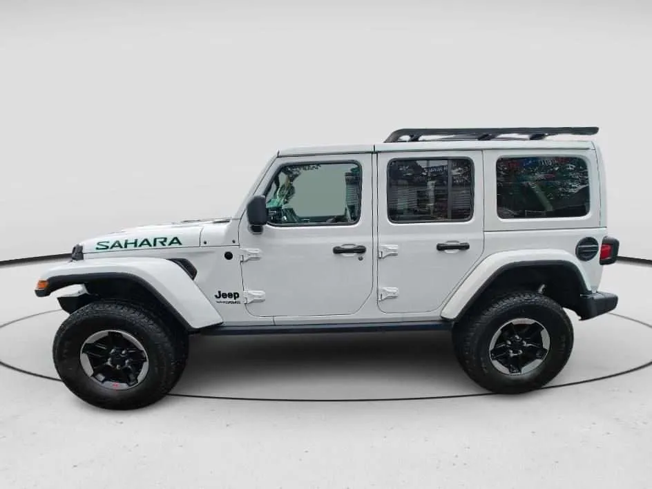 White Jeep Sahara at Staten Island car dealerships, Ideal Auto Sales Staten Island, car dealers near me