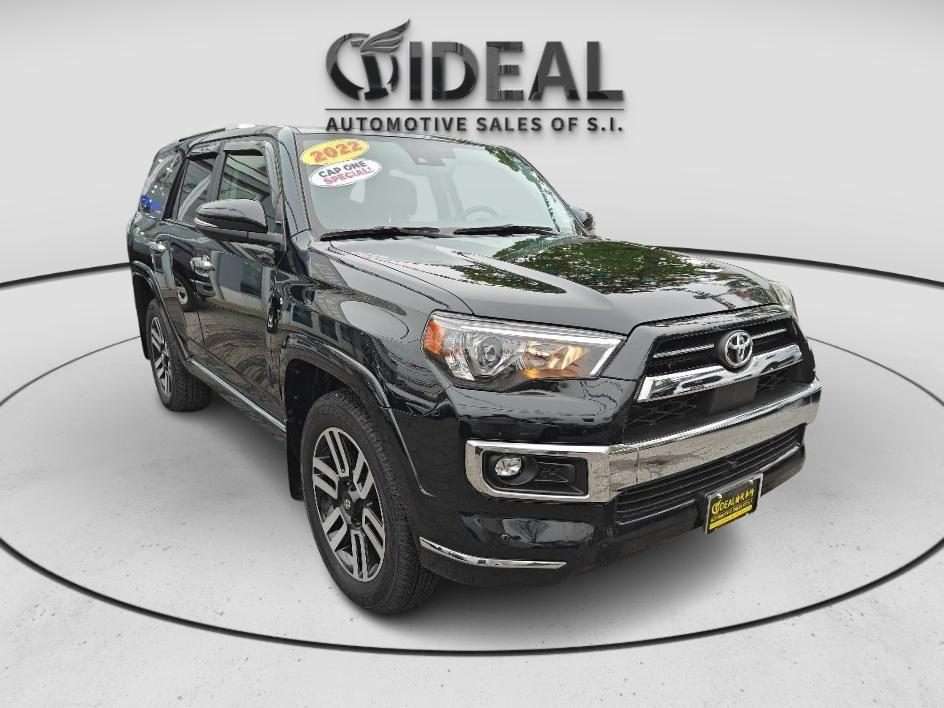 Black SUV at Ideal Auto Sales, a leading Staten Island car dealership.