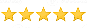 Five-star rating symbolizing top Staten Island car dealerships, ideal auto sales