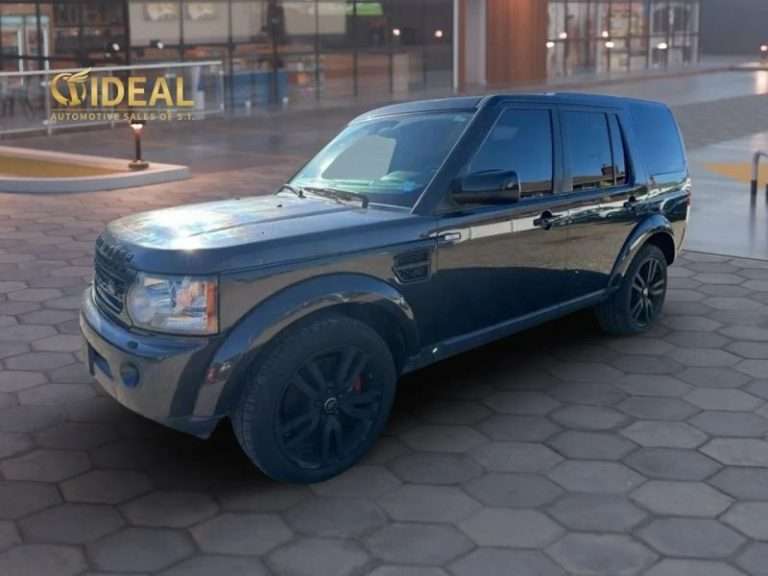 2013 Land Rover LR4 HSE LUX luxury SUV parked at iDeal Auto Sales of Staten Island