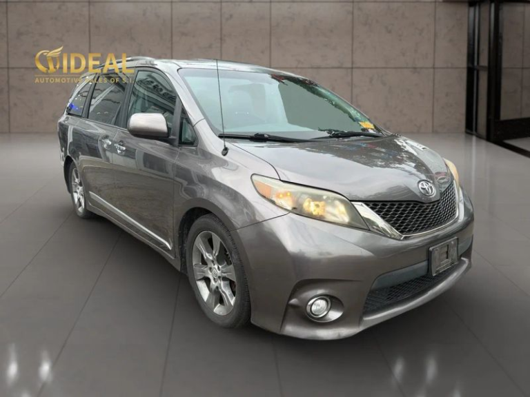 Gray 2013 Toyota Sienna pre-certified used minivan for sale at iDeal Auto Sales of Staten Island